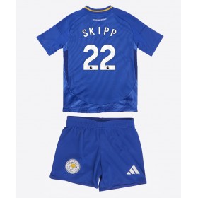 Leicester City Oliver Skipp #22 Heimtrikot 2024-25 Kurzarm (+ kurze hosen)